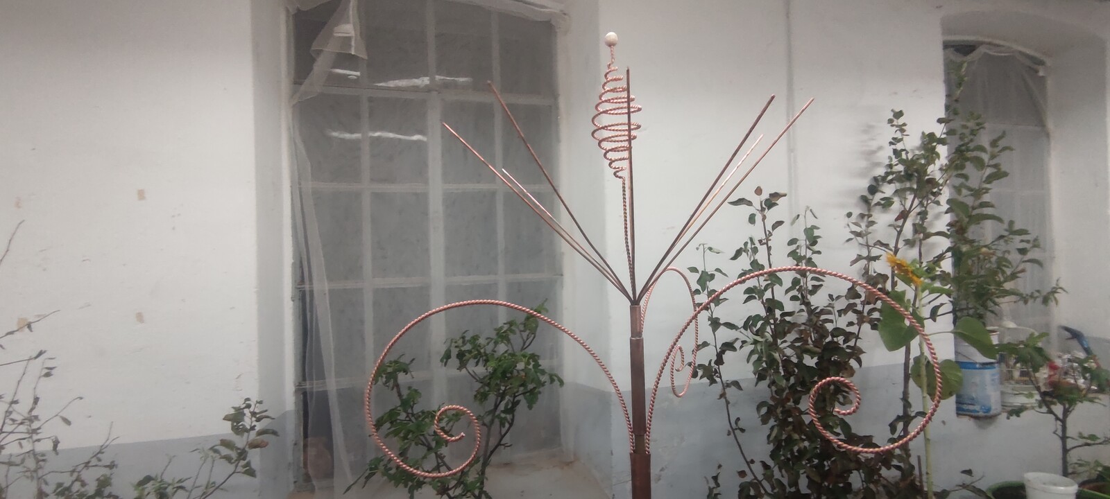 Gabarit d'enroulement de bobine de Fibonacci pour le jardinage  d'électroculture, antenne de jardinage en cuivre d'électroculture Ma